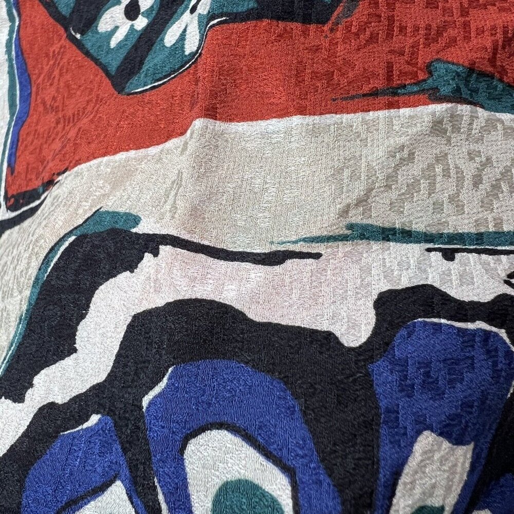 Missoni Scarf Geometric Floral Colorful Designer Abstract Art To Wear - Picture 4 of 9